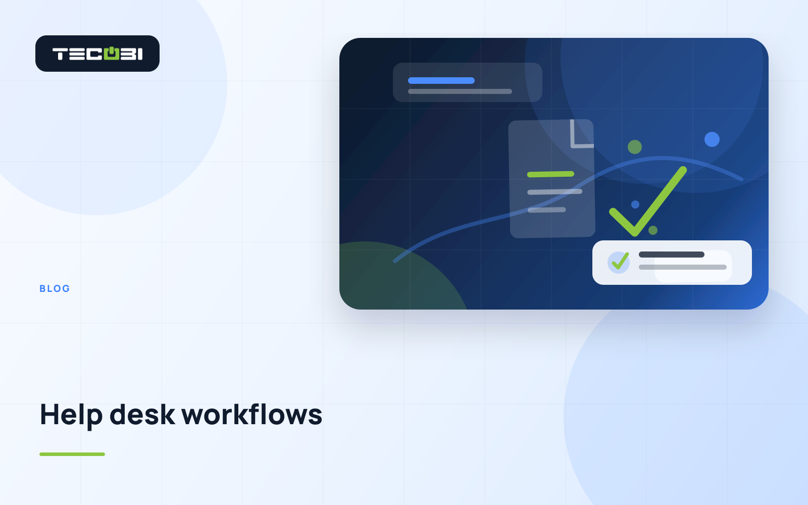 TECOBI article artwork for 5 Common Help Desk Mistakes