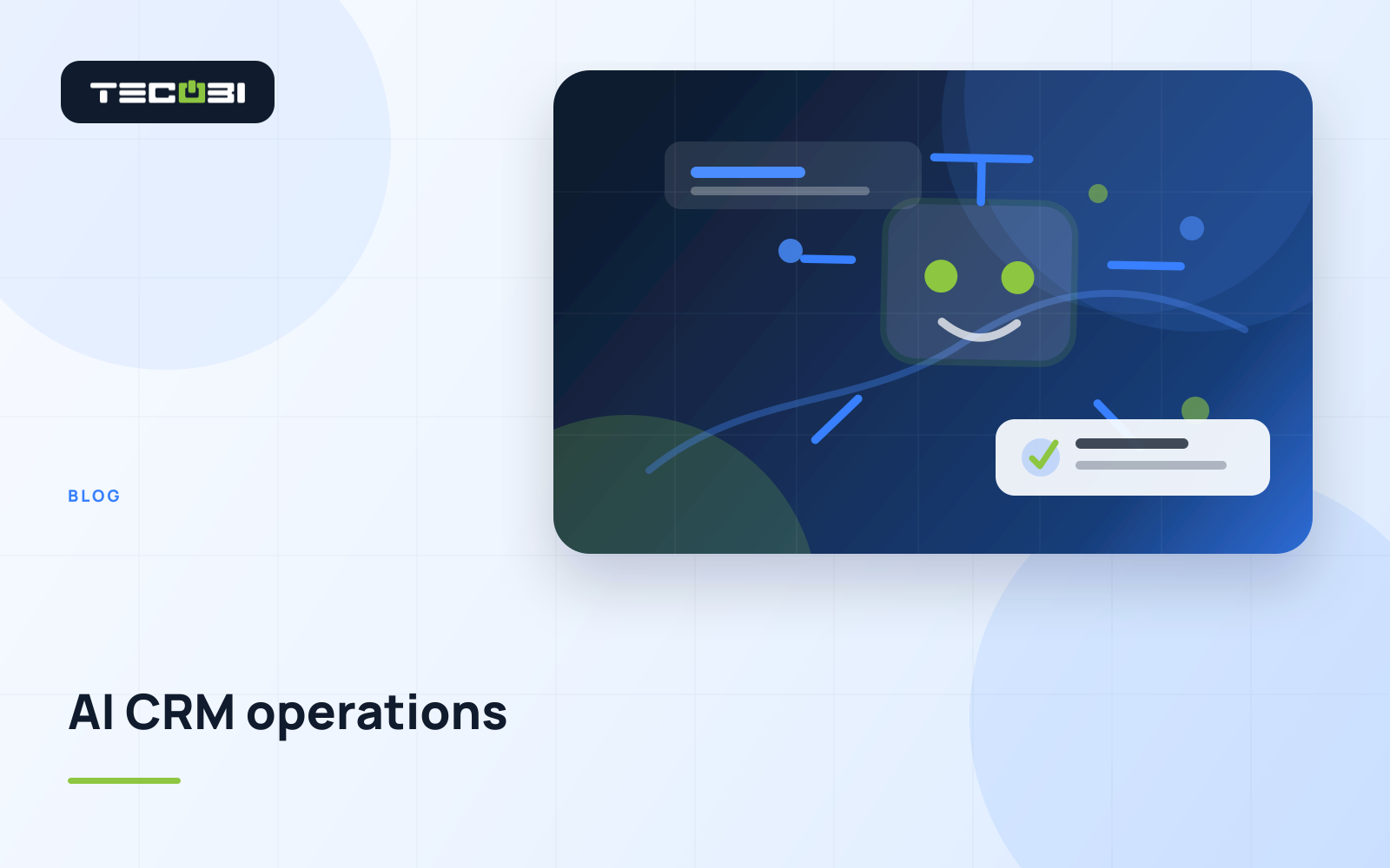 TECOBI article artwork for Beyond the Sale: How AI-Enhanced CRM Nurtures Long-Term Customer Relationships